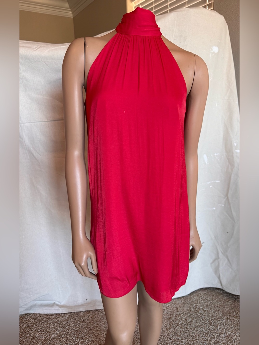 Naked Zebra Hot Pink Halter Bandeau Tunic
